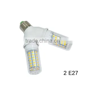Fireproof E27 to 2 E27 Lamp Holder Converter Socket Led Light Bulb Base Type E27 to 2E27 Splitter Adapter For Led Lamp thumbnail-5