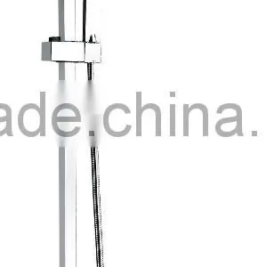 Hot Sell Square Chrome Polish Brass Thermostatic Rainfall Faucet Shower Set Column thumbnail-2