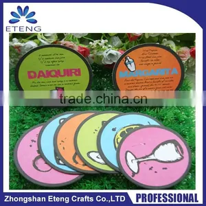 Wholesale Fastion Custom Printing Absorbent Paper Cup Coaster thumbnail-1