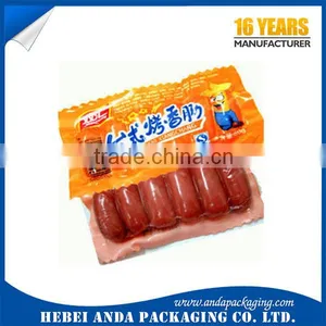 Nylon+pe Material Vacuum Packaging Material for Sausage/vacuum Meat Bags / Multilayer Food Plastic Vacuum Packaging Bag thumbnail-1