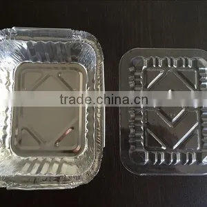 FDA/SGS Verified Aluminum Foil Trays Include Plastic Lids thumbnail-2