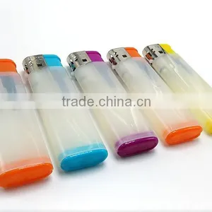 Hot Selling Semi Transparent Colored Plastic Lighter thumbnail-2