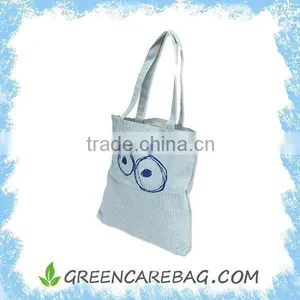 Cute Long- Handle Vertical Stripes Cotton Washable Bags thumbnail-1