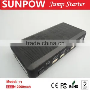 Sunpow 12000mAh Solar Multi-Function 12v Car Jump Starter Mini Mobile Power Bank Charger in Car Accessories thumbnail-4