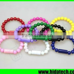 Fashion Beads Men Women Usb Bracelet Usb Cable for Iphone 5 6 Usb Cable thumbnail-2