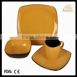 16pcs Stoneware Glazed Dinner Set thumbnail-2