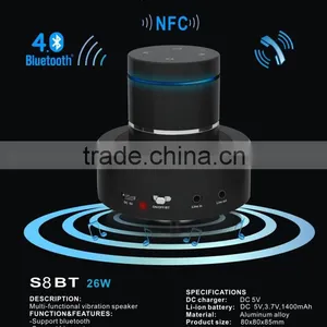 Market Futian Speaker, Bluetooth 26 Watt Vibration Speaker With Micro USB Power Supply thumbnail-1