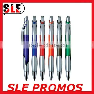Office Supply Plastic Barrel Fashion Design Ball-Point Pen, Blue Ink thumbnail-1