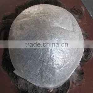 Super Thin Skin Toupee Best Natural Looking Invisible Thin Skin Men's Toupee thumbnail-1