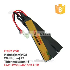 2016 Factory Directly Price Firefox F3R125C Li-Po 1250mAh 15C 11.1V Small Li-po Battery thumbnail-1