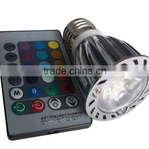 3x2W E27 Dimmable LED Downlight. IR Remote Control LED Spotlight thumbnail-1