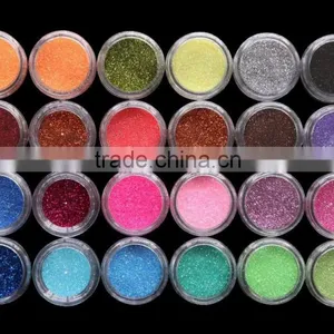 24Pcs Color Glitter Dust Powder UV Gel Decoration Tool Nail Art Tips Design Kits thumbnail-1