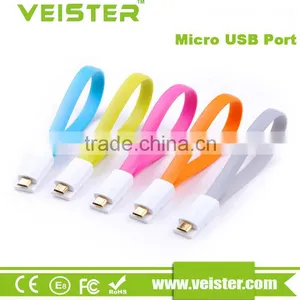 Magnet Flat Short 22cm Magnetic Bracelet USB Cable For Samsung,Xiaomi, Android USB Cable thumbnail-1