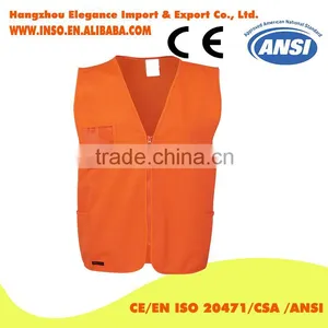Hi Vis Safety Vest Work Vest With Pocket 100% Polyester thumbnail-1