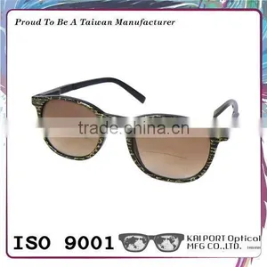 Exceptional Silver and Golden Printing Color Design Optical Frame Sun Bifocal Lens Reading Glasses thumbnail-1