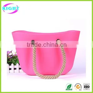 Waterproof Beach Bag Fashion Silicone Bag for Girls/women thumbnail-4