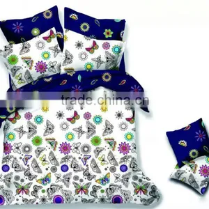 Microfiber Fabric Butterfly Design Duvet Cover Set thumbnail-1