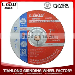 H536 China Factory Price 180*6*22mm Black/red Depressed Center Grinding Wheel for Metal/inox/stainless Steel thumbnail-1