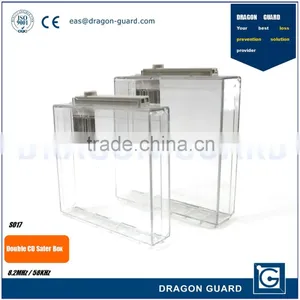Hot Sale Double Frequency 8.2MHz/58KHz Retail Security CD Keeper Case Anti-theft EAS CD Safer Box thumbnail-2