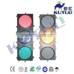 400mm LED Traffic Signal Lights Red Yellow Green Full Ball With Countdown Meter thumbnail-5