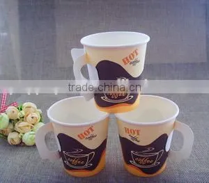 Coffee Paper Cups With pe Coating, Paper Cup With Handle thumbnail-1