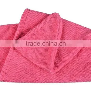 Sinland Microfiber Ultra Absorbent Twist Hair Turban Dry Cap Bath Head Wrap Hair Wrap Cap 9.8inch x 25.6inch Dark Pink thumbnail-5