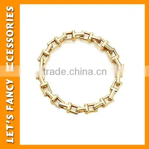 Nice Women Flower Crystal Gold Plated Cuff Bracelet Bangle Jewelry Gift PGBR-0005 thumbnail-1