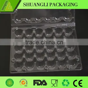 30 Holes Clear Disposable Plastic Quail Egg Packaging Tray thumbnail-6