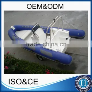 2016 Popular CE Certified Inflatable Rib Boat 520 With Hypalon for Sale thumbnail-3