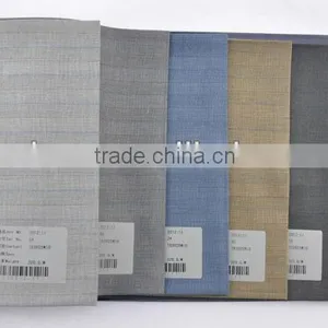 Sharkskin Herringbone Stripe Wool Viscose Polyester Fabric for Suiting thumbnail-1