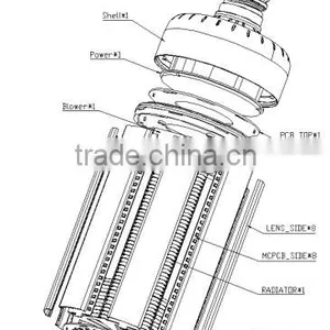 2016 New LED Bulb Lamp 300 Degree LED Corn Light/LED Corn Bulb for Sale thumbnail-2