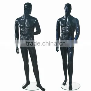 High Glossy Black Male Mannequin thumbnail-1