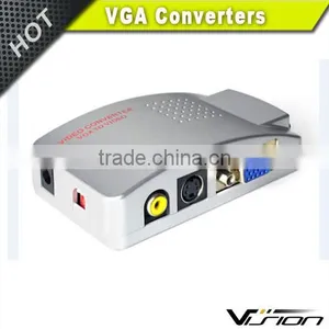 Computer PC Laptop to TV Converter Box- VGA to RCA S-Video Composite Adapter Switch thumbnail-2