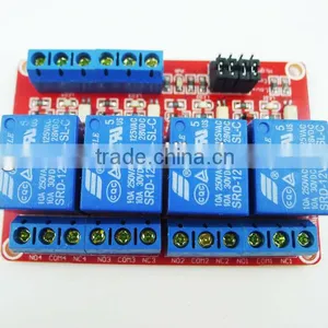 For Arduino 12V 4-Channel Relay Module With Optocoupler H/L Level Triger thumbnail-1