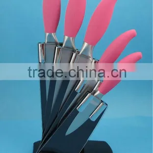 Color Handle Stainless Steel Kitchen Knife thumbnail-1