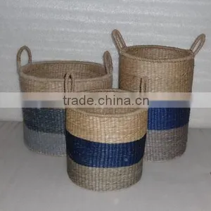Vietnam Seagrass Basket For Storage and Home Decoration thumbnail-1