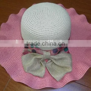 Latest Fashion Hotsale Big Brim Lady Hat Paper Straw Hat thumbnail-3