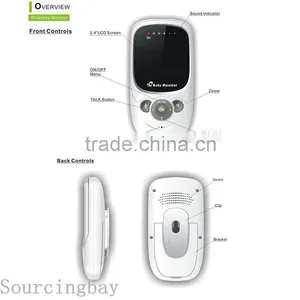 With Infrared Night Vision 3.5" Portable Wireless 2.4 GHz Video Baby Monitor thumbnail-2