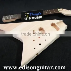 DIY Electric Guitar Kits Solid Mahogany Body Bolt On MX-013 thumbnail-3