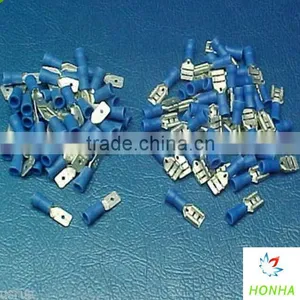 100PC. BLUE 50PC FEMALE & 50PC MALE SOLDERLESS 12 VOLT AUTO ELECTIAL TERMINAL thumbnail-1