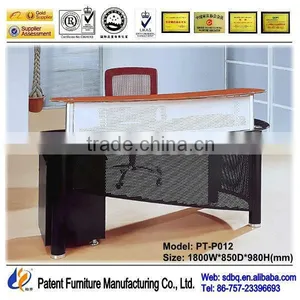 White Modern Salon Reception Desk PT-P012 thumbnail-1