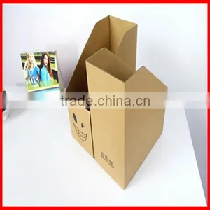 Printing Smile Face Corrugated Magazine Storage Box Wholesale thumbnail-3