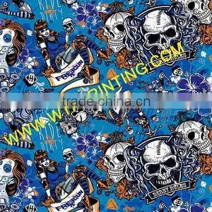 Wholesale Skull Pattern Water Transfer Printing Film/ Hydrographic Film GWD058 WIDTH 50CM thumbnail-2
