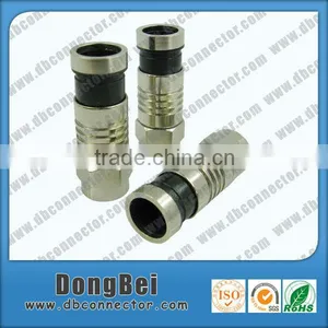HFC F Port Rg59 Rg6 Compression Coaxial Cable Connector thumbnail-1