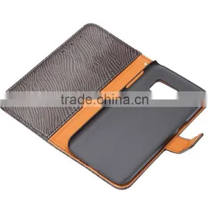 OEM Zebra Pattern Leather Smart Phone Case for Samsung S7 thumbnail-5