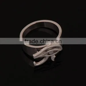 New Design Beautiful Eyes Stainless Steel Ring thumbnail-2