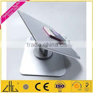 Wow!! Adjustable Cell Phone Holder for Desk in Aluminium Alloy , 360 Degree Rotatable Elegant Silver Aluminium Tablet pc Holder thumbnail-4