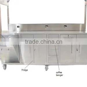 Customized Mobile Outdoor Street Vending Trailer/ Outdoor Retail Kiosks Coffee Cart Design thumbnail-4
