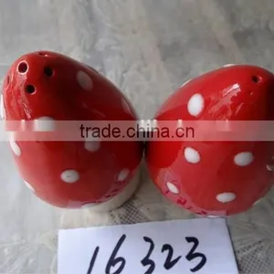 Ceramic Mushroom Salt and Pepper Shaker Personalized Design thumbnail-2