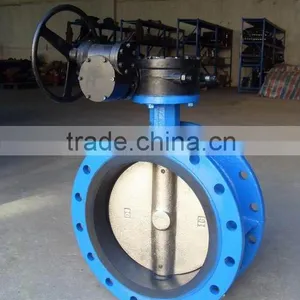 China Product Cast Steel Manual-operated Flanged Concentric Butterfly Valve Manufacturers thumbnail-2